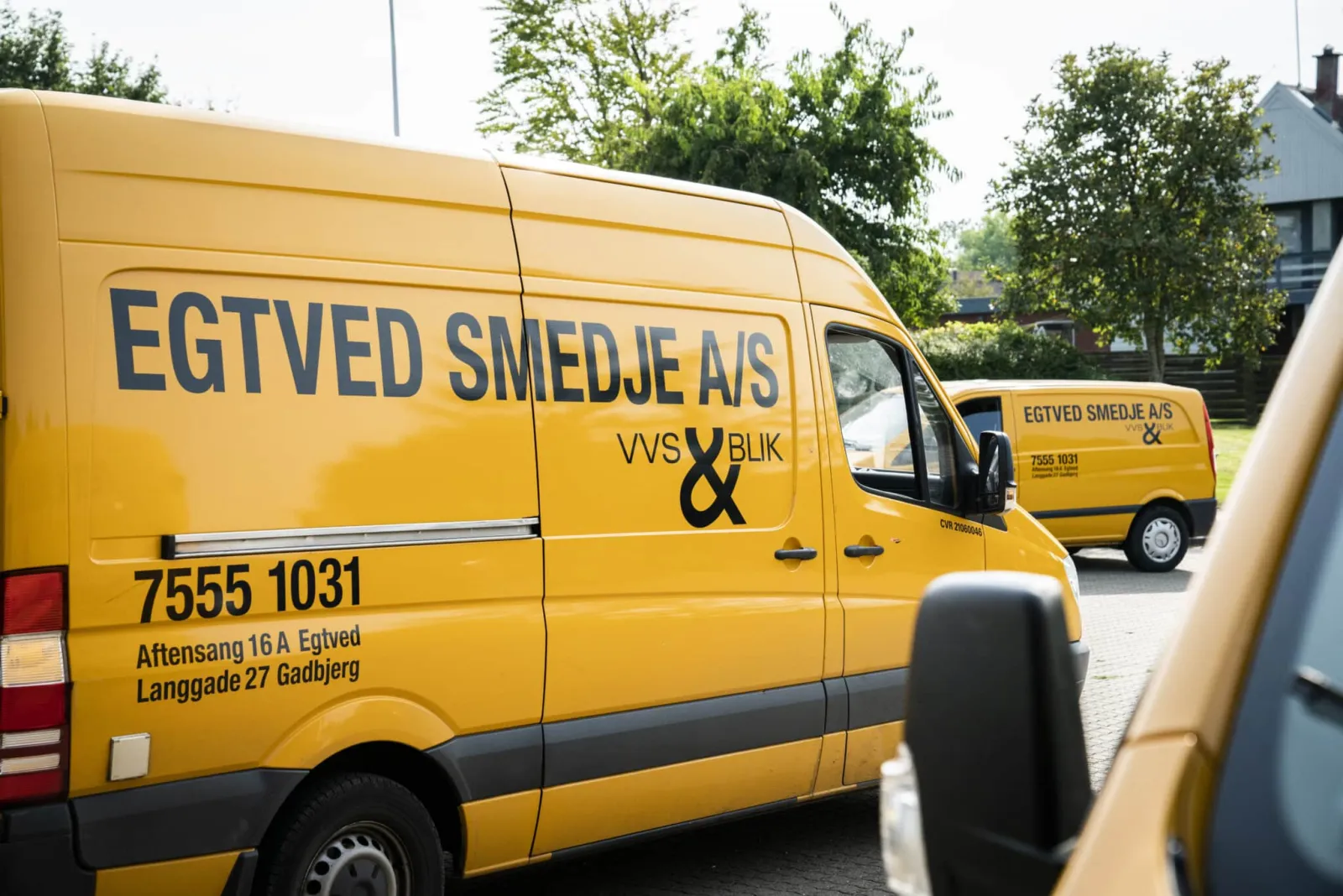 Gul servicevogn Egtved Smedje